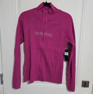 NWT - bebe Women's Y2K Full Zip Sweater - Size XL